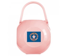 Boîte à sucette Drapeau Corée du Nord de couleur Rose