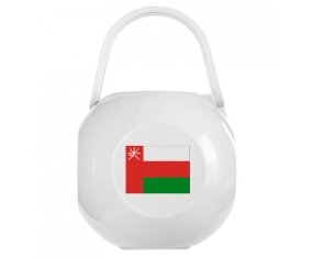 Boîte à sucette Drapeau Oman de couleur Blanche