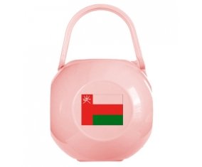 Boîte à sucette Drapeau Oman de couleur Rose