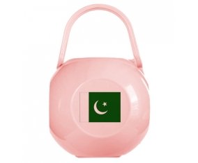 Boîte à tétine Drapeau Pakistan de couleur Rose