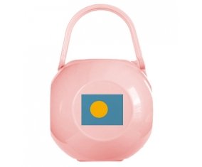 Boîte à sucette Drapeau Palau de couleur Rose