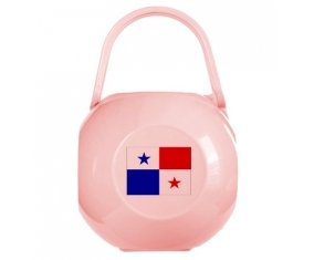 Boîte à tétine Drapeau Panama de couleur Rose