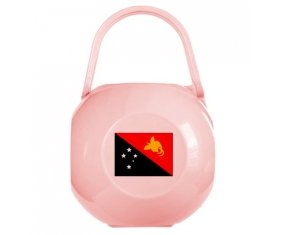 Boîte à sucette Drapeau Papouasie Nouvelle Guinée de couleur Rose