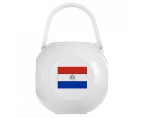Boîte à tétine Drapeau Paraguay de couleur Blanche