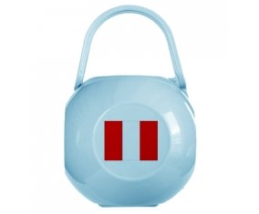 Boîte à sucette Drapeau Pérou de couleur Bleue