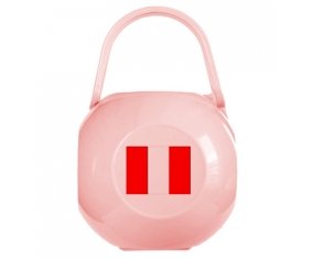 Boîte à sucette Drapeau Pérou de couleur Rose
