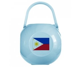 Boîte à tétine Drapeau Philippines de couleur Bleue