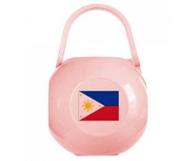 Boîte à tétine Drapeau Philippines de couleur Rose
