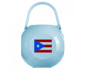 Boîte à sucette Drapeau Porto Rico de couleur Bleue