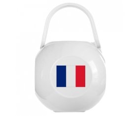 Boîte à tétine Drapeau Saint Barthlemy de couleur Blanche