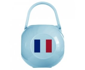 Boîte à tétine Drapeau Saint Barthlemy de couleur Bleue