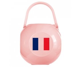 Boîte à tétine Drapeau Saint Barthlemy de couleur Rose