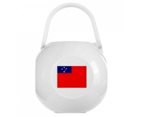 Boîte à sucette Drapeau Samoa de couleur Blanche