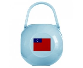 Boîte à sucette Drapeau Samoa de couleur Bleue