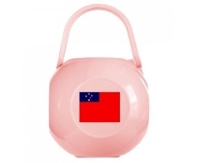 Boîte à sucette Drapeau Samoa de couleur Rose