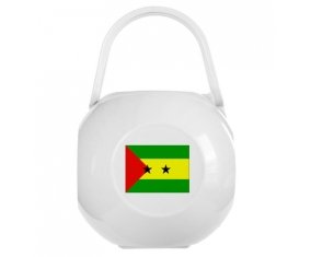 Boîte à sucette Drapeau Sao Tomé et Principe de couleur Blanche