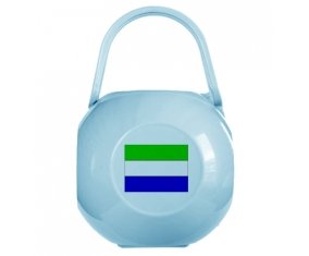 Boîte à sucette Drapeau Sierra Leone de couleur Bleue