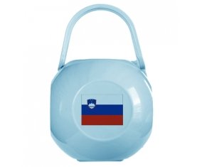Boîte à sucette Drapeau Slovénie de couleur Bleue