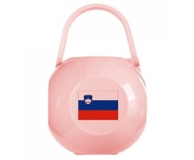 Boîte à sucette Drapeau Slovénie de couleur Rose