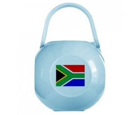 Boîte à tétine Drapeau Afrique du Sud de couleur Bleue