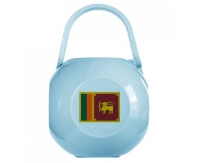 Boîte à sucette Drapeau Sri Lanka Srilanka de couleur Bleue