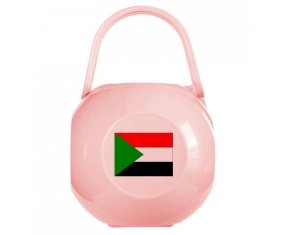 Boîte à sucette Drapeau Soudan de couleur Rose