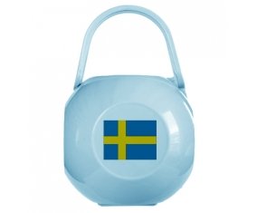 Boîte à sucette Drapeau Suède de couleur Bleue