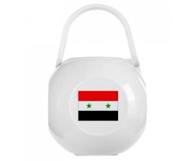 Boîte à sucette Drapeau République arabe syrienne de couleur Blanche