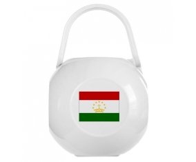Boîte à sucette Drapeau Tadjikistan de couleur Blanche