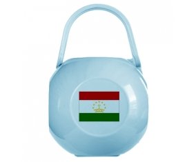 Boîte à sucette Drapeau Tadjikistan de couleur Bleue