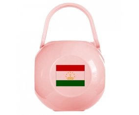 Boîte à sucette Drapeau Tadjikistan de couleur Rose