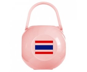 Boîte à sucette Drapeau Thaïlande de couleur Rose
