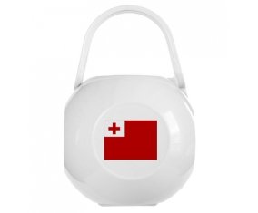 Boîte à sucette Drapeau Tonga de couleur Blanche