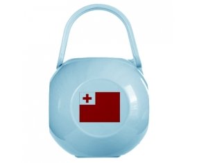 Boîte à sucette Drapeau Tonga de couleur Bleue