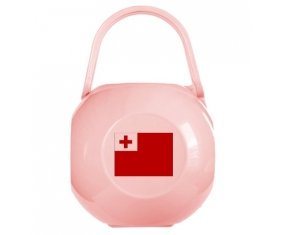 Boîte à sucette Drapeau Tonga de couleur Rose