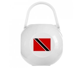 Boîte à tétine Drapeau Trinité-et-Tobago de couleur Blanche
