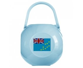 Boîte à sucette Drapeau Tuvalu de couleur Bleue