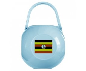 Boîte à tétine Drapeau Ouganda de couleur Bleue