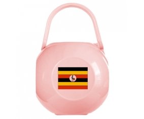 Boîte à tétine Drapeau Ouganda de couleur Rose