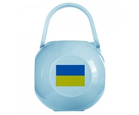 Boîte à sucette Drapeau Ukraine de couleur Bleue