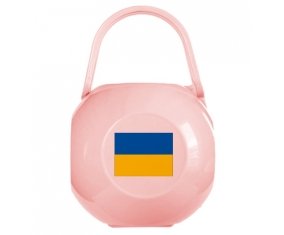Boîte à sucette Drapeau Ukraine de couleur Rose