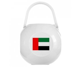 Boîte à tétine Drapeau Emirats Arabes Unis de couleur Blanche