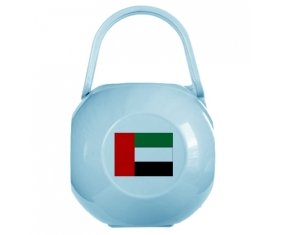 Boîte à tétine Drapeau Emirats Arabes Unis de couleur Bleue
