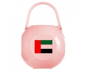 Boîte à tétine Drapeau Emirats Arabes Unis de couleur Rose