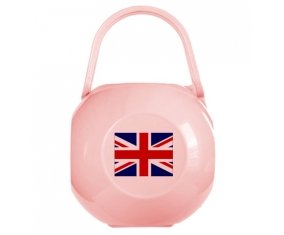 Boîte à sucette Drapeau Royaume-Uni de couleur Rose