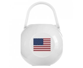 Boîte à sucette Drapeau États-Unis des îles mineures éloignées de couleur Blanche