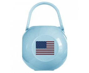 Boîte à sucette Drapeau États-Unis des îles mineures éloignées de couleur Bleue