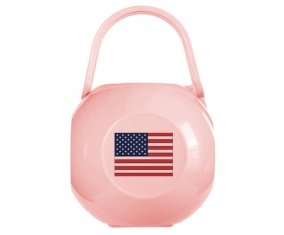 Boîte à sucette Drapeau États-Unis des îles mineures éloignées de couleur Rose