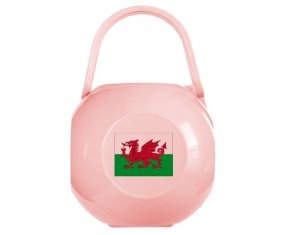 Boîte à sucette Drapeau Pays de Galles de couleur Rose