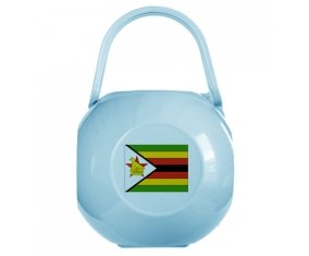 Boîte à sucette Drapeau Zimbabwe de couleur Bleue